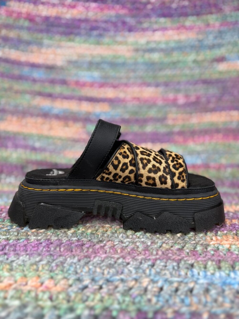 Dr. Martens Cheetah print Print Platform Sandals | Womens size 6 - Picture 3 of 5